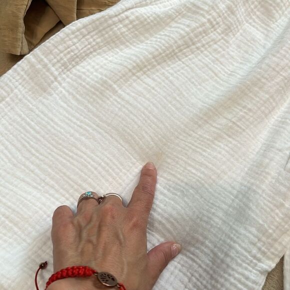 Mododoc Los Angeles White Wide-Leg Stretchy Flowy Women’s Pants S - Picture 10 of 10